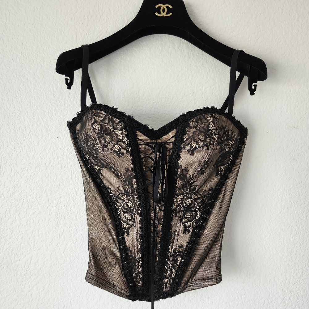 CATWALK COLLECTION LONDON LUXURY BLACK TIE DRESS CORSET